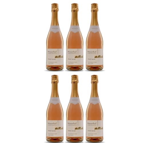 Winzerhof Ebringen Pinot Rosé Sekt b.A. trocken Roséwein Wein Deutschland inkl. FeinWert E-Book (6 x 0,75 l) von FeinWert