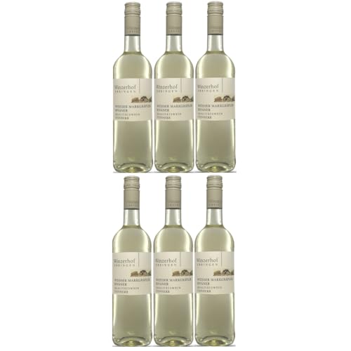 Winzerhof Ebringen Rivaner feinherb Weißwein Wein Deutschland inkl. FeinWert E-Book (6 x 0,75 l) von FeinWert