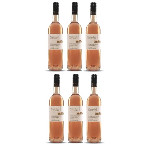 Winzerhof Ebringen Spätburgunder Weißherbst Spätlese feinfruchtig Roséwein Wein Deutschland inkl. FeinWert E-Book (6 x 0,75 l) von FeinWert