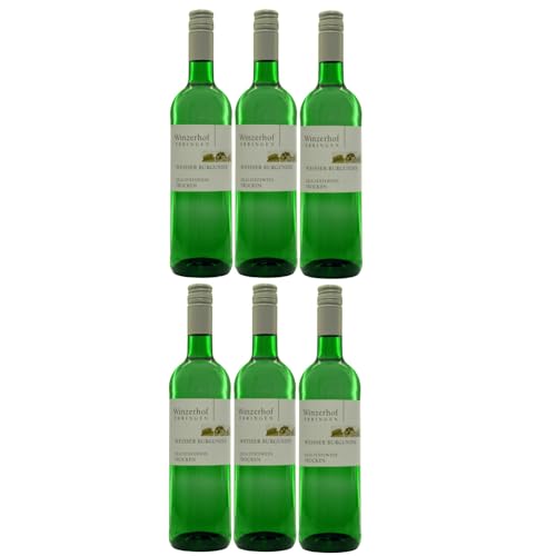 Winzerhof Ebringen Weißer Burgunder trocken Weißwein Wein Deutschland inkl. FeinWert E-Book (6 x 0,75 l) von FeinWert