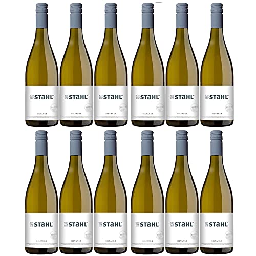 Winzerhof Stahl "Best of" Silvaner QBA Weißwein trocken Vegan Franken Deutschland Inkl. FeinWert E-Book (12 x 0,75l) von FeinWert