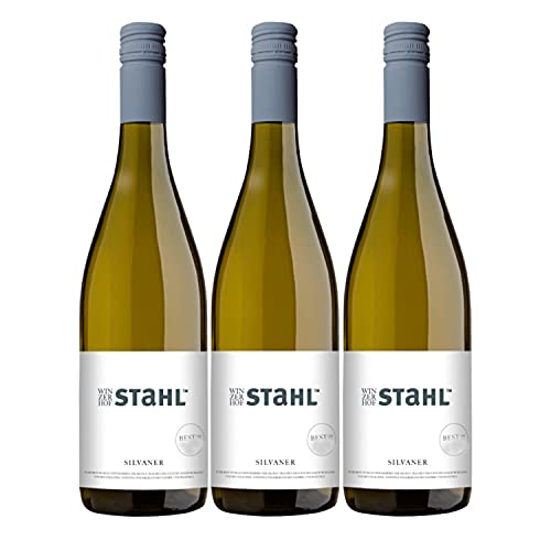 Winzerhof Stahl "Best of" Silvaner QBA Weißwein trocken Vegan Franken Deutschland Inkl. FeinWert E-Book (3 x 0,75l) von FeinWert