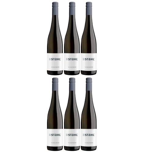 Winzerhof Stahl Scheurebe QBA Weißwein trocken Vegan Franken Deutschland Inkl. FeinWert E-Book (6 x 0,75l) von FeinWert