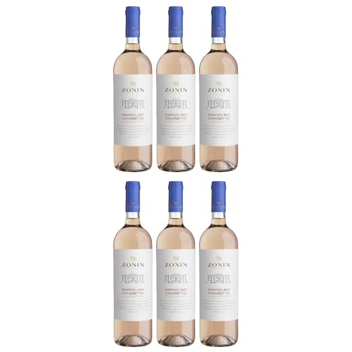 Zonin Classici Bardolino Chiaretto DOC Roséwein Wein Trocken Bardolino Italien inkl. FeinWert E-Book (6 x 0,75l) von FeinWert