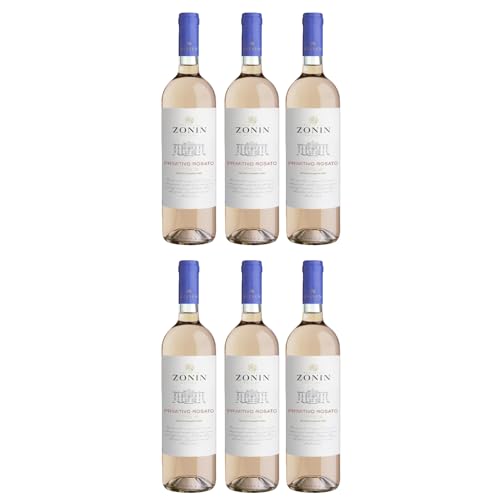 Zonin Classici Primitivo Puglia Rosato IGT Roséwein Wein Trocken Puglia Italien inkl. FeinWert E-Book (6 x 0,75l) von FeinWert