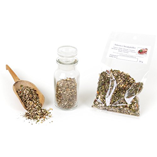 Americo Steakpfeffer Gewürzmischung Fleisch, Steakgewürz, Grillgewürz, Barbecue Rub, BBQ Dip, Grill Gewürze, Kräutermischung, glutenfrei, 20g Americo Steakpfeffer Gewürzmischung Fleisch, Steakgewürz, Grillgewürz, Barbecue Rub, BBQ Dip, Grill Gewürze, Kräutermischung, glutenfrei, 20g von Feine Würze