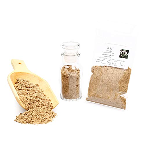 Anis gemahlen, Anissamen, Brotgewürz, Wurstgewürze, Bratengewürz, Weihnachtsgewürz, Kuchengewürz, Backzutaten, Ansatzgewürz Likör, glutenfrei, 25g Anis gemahlen, Anissamen, Brotgewürz, Wurstgewürze, Bratengewürz, Weihnachtsgewürz, Kuchengewürz, Backzutaten, Ansatzgewürz Likör, glutenfrei, 25g von Feine Würze