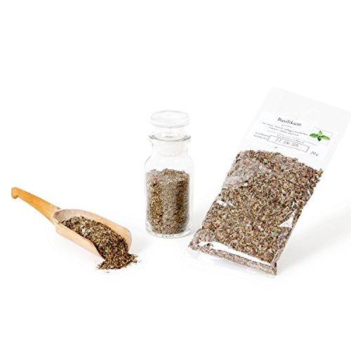 Basilikum gerebelt, Basilikum getrocknet, Basilie, Königskraut, Basilienkraut, Küchengewürz, Basilikum Gewürz, Herba Basilici concis, 20g Basilikum gerebelt, Basilikum getrocknet, Basilie, Königskraut, Basilienkraut, Küchengewürz, Basilikum Gewürz, Herba Basilici concis, 20g von Feine Würze