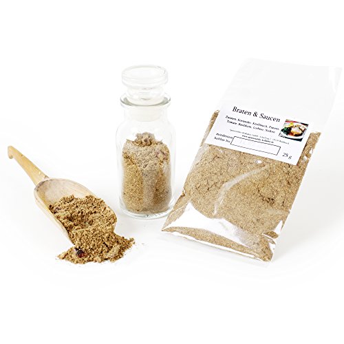 Braten und Saucen Gewürzmischung, Bratengewürz, naturbelassen Würzmischung Fleisch Rub, BBQ Sauce, Premiumqualität, glutenfrei, 25g Braten und Saucen Gewürzmischung, Bratengewürz, naturbelassen Würzmischung Fleisch Rub, BBQ Sauce, Premiumqualität, glutenfrei, 25g von Feine Würze