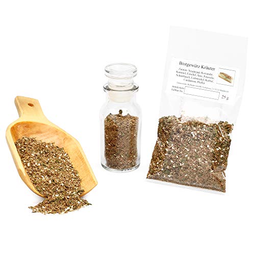 Brotgewürz Kräuter, Brot Gewürzmischung, Brotwürzer mit Sesam & Koriander, Naturgewürz perfekt zum Brot backen, Bauernbrot Gewürz, 25g Brotgewürz Kräuter, Brot Gewürzmischung, Brotwürzer mit Sesam & Koriander, Naturgewürz perfekt zum Brot backen, Bauernbrot Gewürz, 25g von Feine Würze