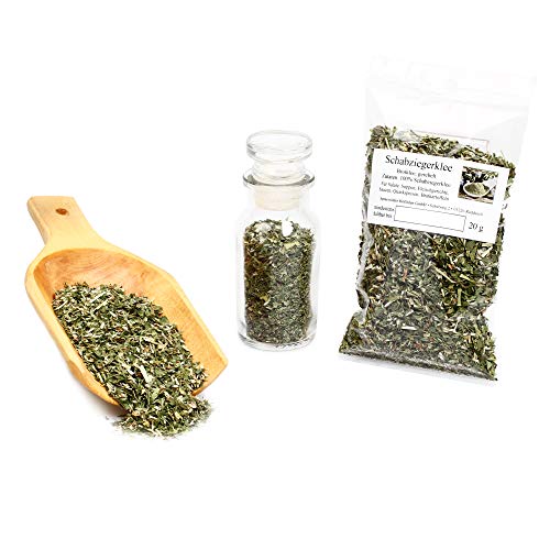Brotklee (Schabziegerklee) gerebelt, Zum Backen von Brot, würzen von Quark, Salate, Dips, Brotaufstriche, Gebäck, Waffeln, Aufläufe, Käse, 20g von Feine Würze