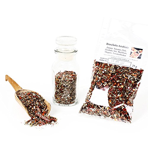 Bruschetta Arrabiata, Bruschetta Gewürzmischung, Bruschetta Classico, Bruschetta Mix für Bruschetta Brot Gewürz & Bruschetta Aufstrich, 25g von BFYSYO