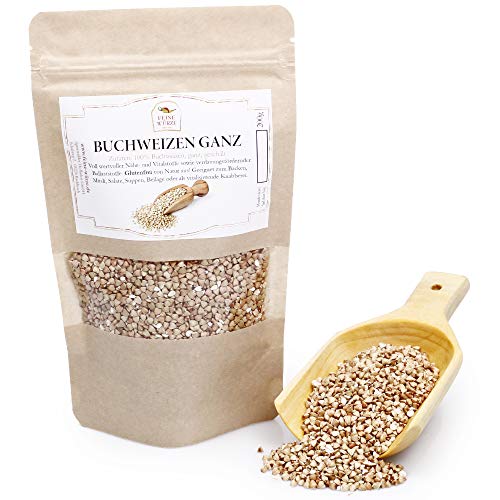 Buchweizen ganz, geschält | Backzutaten | zum Kochen und Backen | Brotgewürz | vegan & glutenfrei | buckwheat | 200g von Feine Würze