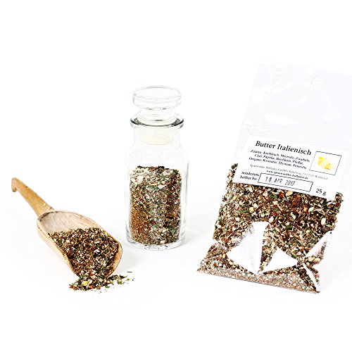 Butter Italienisch Gewürzmischung Kräuterbutter Gewürz, Kräuterbuttergewürz, Dip Mischung, BBQ Marinade Rub Grillgewürze, glutenfrei, 25g Butter Italienisch Gewürzmischung Kräuterbutter Gewürz, Kräuterbuttergewürz, Dip Mischung, BBQ Marinade Rub Grillgewürze, glutenfrei, 25g von Feine Würze