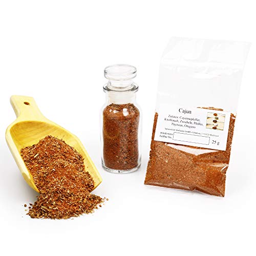 Cajun Gewürzmischung, Barbecue Rub Gewürz, Würzmischung für Fleisch, Cajun Seasoning, Grillgewürze, Dip Mischung, Premiumqualität, glutenfrei, 25g von Feine Würze