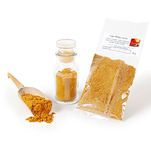 Curry Cape Malay, Curry-Pulver, Curry-Gewürz, Curry-Gewürzmischung, Currygewürz, Curry-Vegan, Trockenmarinade Currymischung, Steakgewürz, Curry Afrika, 25g von Feine Würze