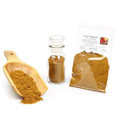 Curry Englisch, Dip Gewürzmischung Curry Pulver, Curry English, Curry Gewürz, Curry-Vegan, Masala Gewürz, Grillgewürz, glutenfrei, 25g Curry Englisch, Dip Gewürzmischung Curry Pulver, Curry English, Curry Gewürz, Curry-Vegan, Masala Gewürz, Grillgewürz, glutenfrei, 25g von Feine Würze
