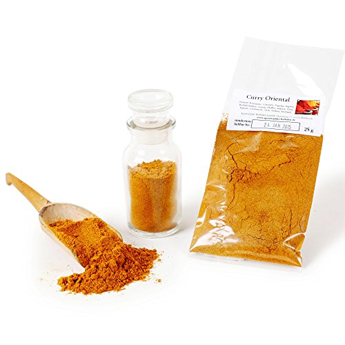 Curry Oriental, Curry-Pulver, Curry-Gewürz, Curry-Gewürzmischung, Curry-Huhn, Currygewürz, 25g von Feine Würze