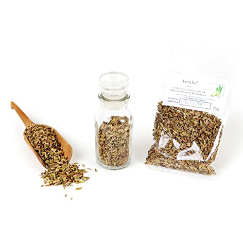 Fenchel ganz, Premium-Qualität, Kräuter getrocknet, Fenchelsamen, Backgewürze, Backzutaten, Brotgewürz, Naturgewürz, Fencheltee, glutenfrei, 20g Fenchel ganz, Premium-Qualität, Kräuter getrocknet, Fenchelsamen, Backgewürze, Backzutaten, Brotgewürz, Naturgewürz, Fencheltee, glutenfrei, 20g von Feine Würze