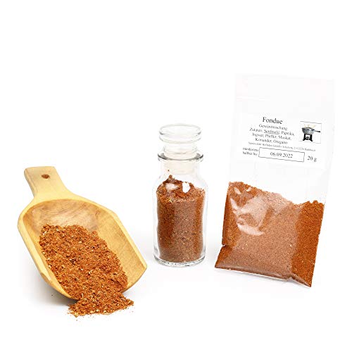 Fondue Gewürzmischung, Raclett und Fondue Mischung, Fondue Fleisch Gewürz, salzfrei, glutenfrei, 20g Fondue Gewürzmischung, Raclett und Fondue Mischung, Fondue Fleisch Gewürz, salzfrei, glutenfrei, 20g von Feine Würze
