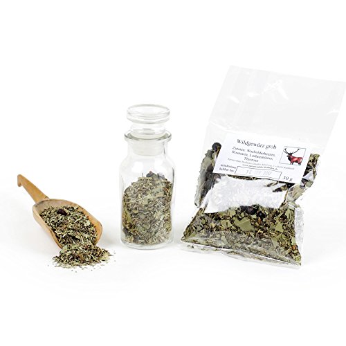 Gourmet Wildgewürz grob, Wildgewürzmischung, Braten Gewürzmischung ohne Geschmacksverstärker, Bratengewürz, Würzmischung Fleisch Rub, glutenfrei, 30g von Feine Würze