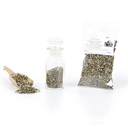 Griechische Kräutermischung Gewürz ohne Zusätze, Premium-Qualität Salatkräuter für Dip Sauce, Tzatzikigewürz & Gyrosgewürz, glutenfrei, 30g Griechische Kräutermischung Gewürz ohne Zusätze, Premium-Qualität Salatkräuter für Dip Sauce, Tzatzikigewürz & Gyrosgewürz, glutenfrei, 30g von Feine Würze