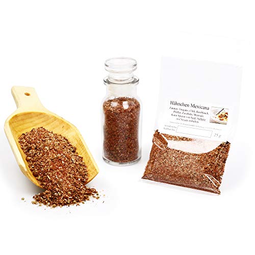 Hähnchen Mexican Gewürz | Chicken Gewürzmischung mexikanisch | Grillgewürze | für Marinade, Sauce uvm. | glutenfrei 25g Hähnchen Mexican Gewürz | Chicken Gewürzmischung mexikanisch | Grillgewürze | für Marinade, Sauce uvm. | glutenfrei 25g von Feine Würze