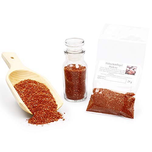 Hähnchenflügel Hickorygewürz | Brathähnchen Gewürzmischung mit Rauchsalz | BBQ Rub Chicken Marinade| glutenfrei 25g Hähnchenflügel Hickorygewürz | Brathähnchen Gewürzmischung mit Rauchsalz | BBQ Rub Chicken Marinade| glutenfrei 25g von Feine Würze