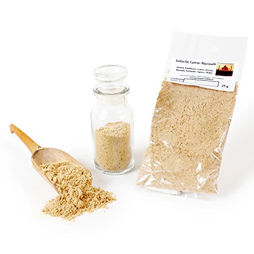 Indische Lamm Marinade Gewürzmischung indisches Curry Rub, Bratengewürz, Lamm Rub, Fleischgewürz Indien, Premiumqualität, glutenfrei, 25g von Feine Würze