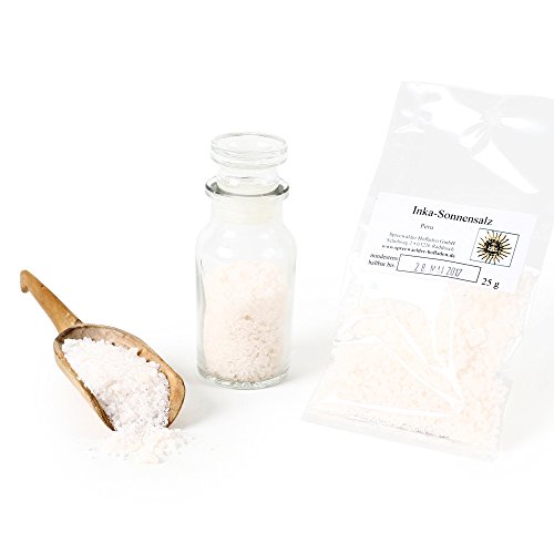 Inka Sonnensalz, Quellwassersalz, Andensalz aus Peru, Spezialsalz, Steinsalz, Salz rose, Maras Bergsalz, Natursalz, Inkasalz, 25g Inka Sonnensalz, Quellwassersalz, Andensalz aus Peru, Spezialsalz, Steinsalz, Salz rose, Maras Bergsalz, Natursalz, Inkasalz, 25g von Feine Würze