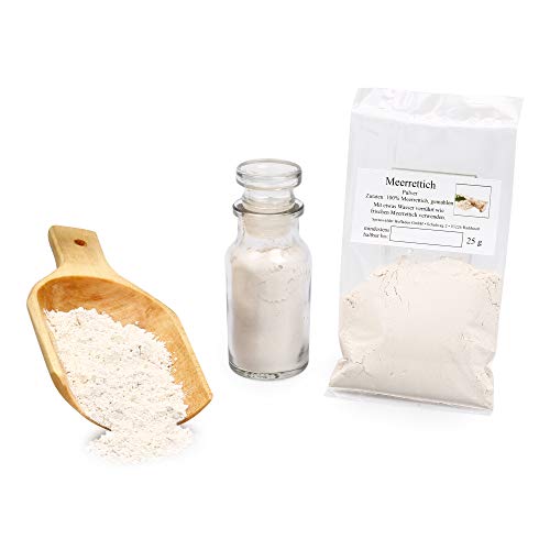 Meerrettich Pulver, Horseradish Powder, Pulvermischung Superfood Smoothie Pulver, Smoothie vegan, Dipp- & Suppengewürz, glutenfrei, 25g Meerrettich Pulver, Horseradish Powder, Pulvermischung Superfood Smoothie Pulver, Smoothie vegan, Dipp- & Suppengewürz, glutenfrei, 25g von Feine Würze