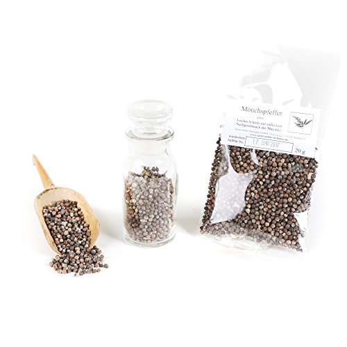 Mönchspfeffer Gewürz, Keuschlammsamen ganz, Kräuterpfeffer, ideal zum Keuschlamm Kräutertee, 20g Mönchspfeffer Gewürz, Keuschlammsamen ganz, Kräuterpfeffer, ideal zum Keuschlamm Kräutertee, 20g von Feine Würze
