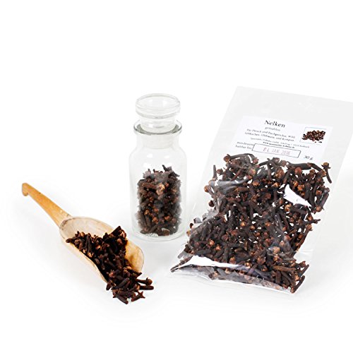 Nelken ganz, Nelken Gewürz, Gewürznelken Samen unbehandelt, Premium-Qualität, Saucen- und Fleischgewürz, naturbelassen Naturgewürz, glutenfrei, 30g Nelken ganz, Nelken Gewürz, Gewürznelken Samen unbehandelt, Premium-Qualität, Saucen- und Fleischgewürz, naturbelassen Naturgewürz, glutenfrei, 30g von Sattie