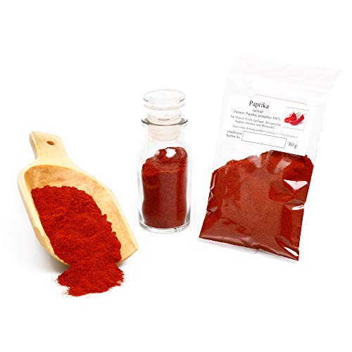 Paprika Gewürz edelsüß, original ungarisch, gemahlen, hocharomatisch, Paprikapulver Premium Qualität, süßes Paparikagewürz, Gewürzpaprika-Pulver, für Soßen, Dips, Salate & Gemüse 30g von Feine Würze