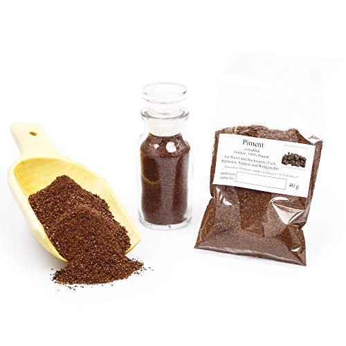 Piment gemahlen, Nelkenpfeffer, Jamaikapfeffer, Neu Gewürz, Backzutaten, Piment-Gewürz, Backgewürz, Curry Gewürz, glutenfrei, 40g Piment gemahlen, Nelkenpfeffer, Jamaikapfeffer, Neu Gewürz, Backzutaten, Piment-Gewürz, Backgewürz, Curry Gewürz, glutenfrei, 40g von Feine Würze