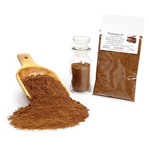 Printengewürz, Printen Backmischung glutenfrei, Gewürzmischung für Weihnachtsgebäck, Weihnachtsgewürz, Backzutaten, 25g Printengewürz, Printen Backmischung glutenfrei, Gewürzmischung für Weihnachtsgebäck, Weihnachtsgewürz, Backzutaten, 25g von Feine Würze