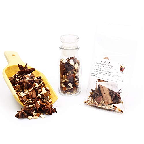 Punsch Gewürzmischung, Glühwein rot, Glühweingewürz, Weihnachtsgewürz, Gewürztee, Backzutaten getrocknete Gewürzmischung, glutenfrei, 25g Punsch Gewürzmischung, Glühwein rot, Glühweingewürz, Weihnachtsgewürz, Gewürztee, Backzutaten getrocknete Gewürzmischung, glutenfrei, 25g von Feine Würze