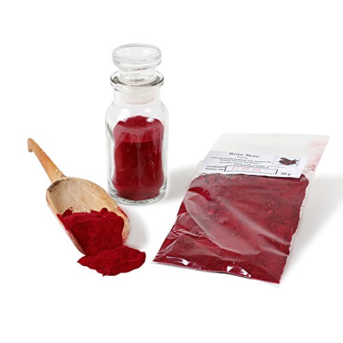 Rote Beete Pulver, Rote Bete Pulver, 20g natürliche Lebensmittelfarbe zum Kochen oder Färben und Superfood Smoothiepulver von Feine Würze