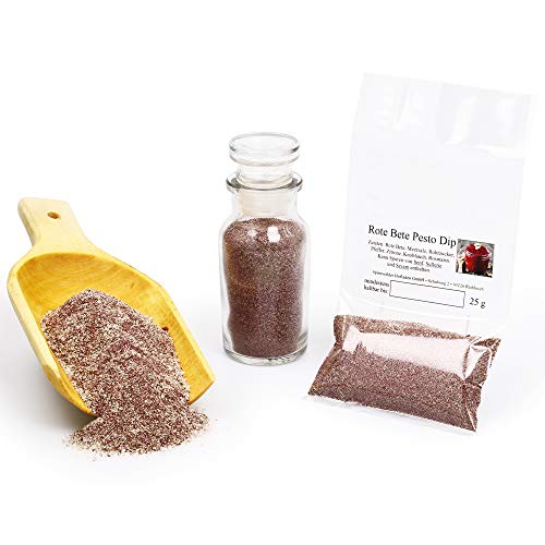 Rote Bete Pesto Dip Gewürzmischung Gewürzmischung ohne Zusätze, naturbelassen in Spitzenqualität, glutenfrei und laktosefrei, 25g Rote Bete Pesto Dip Gewürzmischung Gewürzmischung ohne Zusätze, naturbelassen in Spitzenqualität, glutenfrei und laktosefrei, 25g von Feine Würze