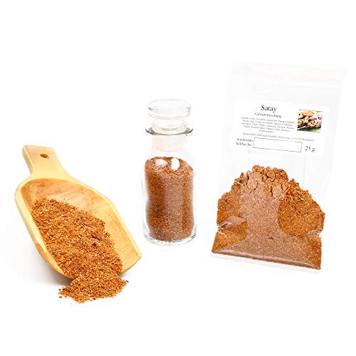 Satay Gewürzmischung, Satay Sauce Asia Gewürz, Curry Gewürz, Grillgewürz, Barbecue Sauce, glutenfrei, 25g Satay Gewürzmischung, Satay Sauce Asia Gewürz, Curry Gewürz, Grillgewürz, Barbecue Sauce, glutenfrei, 25g von Feine Würze