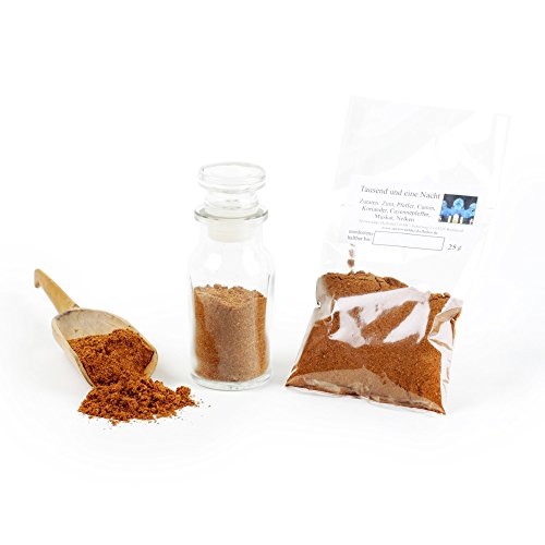 Tausend und eine Nacht, Orientalische Gewürzmischung, Grillgewürz, Falafel Gewürz, glutenfrei, Schawarma Gewürz, Kaffeegewürz, 25g Tausend und eine Nacht, Orientalische Gewürzmischung, Grillgewürz, Falafel Gewürz, glutenfrei, Schawarma Gewürz, Kaffeegewürz, 25g von Feine Würze