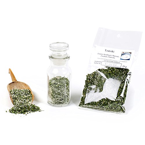 Tzatziki Dip Gewürz, Tzatziki Gewürzmischung, Grillgewürz, Dip Gewürzmischung, Tzatziki Gewürz, BBQ Dip, Grillsauce, 25g Tzatziki Dip Gewürz, Tzatziki Gewürzmischung, Grillgewürz, Dip Gewürzmischung, Tzatziki Gewürz, BBQ Dip, Grillsauce, 25g von Feine Würze
