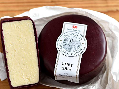 Cheddar Ruby Mist - Verfeinert mit Portwein & Brandy - Stück 200g - von Feiner Käse Hemmen