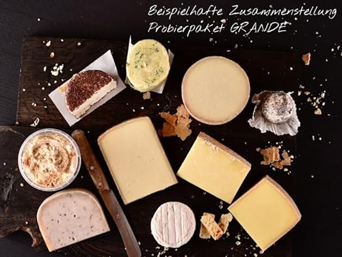 Käseplatte 'Probierpaket Überraschungsauswahl' | GRANDE 9-12 Sorten Käse = 1500g | Grußkarte GRATIS von Feiner Käse Hemmen