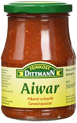 Dittmann Aiwar, Pikant-Scharfe Gewürzpaste, 6er Pack (6 x 340 ml) von Feinkost Dittmann