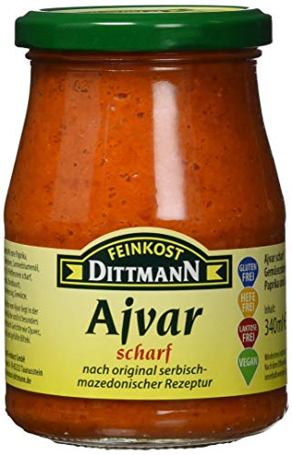 Feinkost Dittmann Ajvar Würzig Serbisch Mazedonisch Soße, 340 ml von Feinkost Dittmann