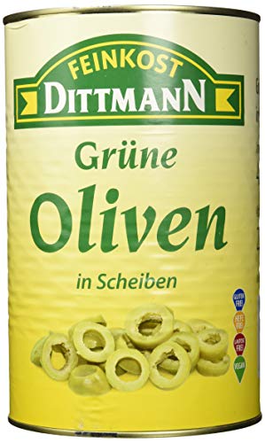 Feinkost Dittmann Grüne Oliven in Scheiben, 1er Pack (1 x 4 kg) von Feinkost Dittmann