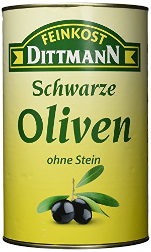 Feinkost Dittmann Oliven geschwärzt ohne Stein, 1er Pack (1 x 4 kg) von Feinkost Dittmann