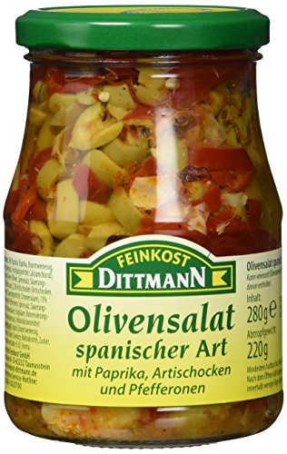 Feinkost Dittmann Olivensalat spanischer Art Glas (1 x 280 g) von Feinkost Dittmann