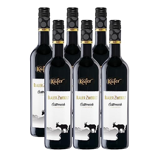 Feinkost Käfer Blauer Zweigelt Österreich trocken (6 x 0.75 l) von Feinkost Käfer